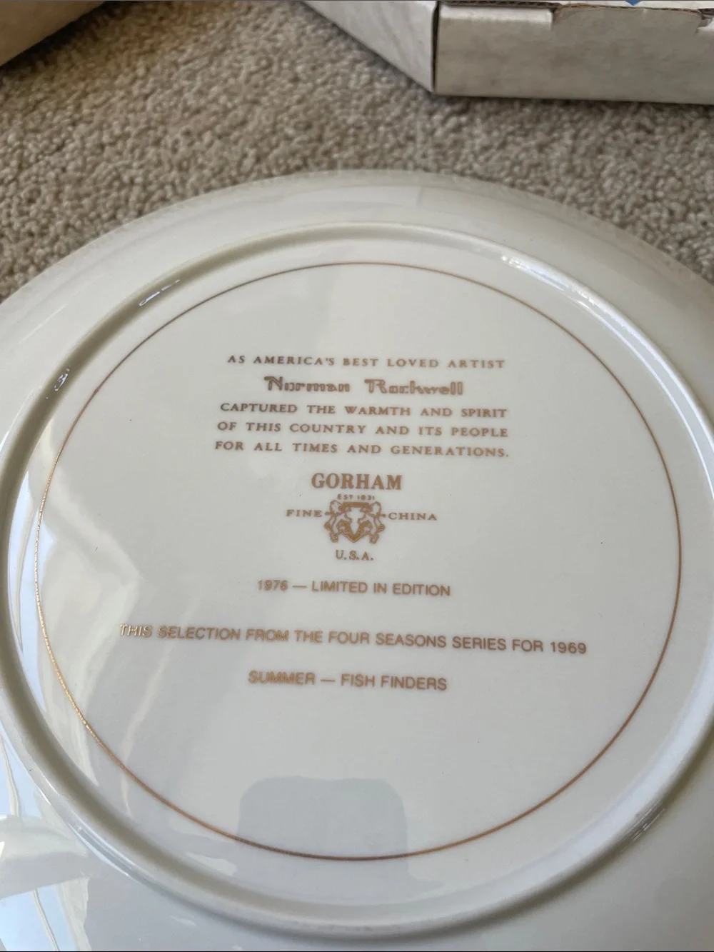 Norman Rockwell Vintage 1976 Decorative Plate Set USA Limited Edition Art Decor